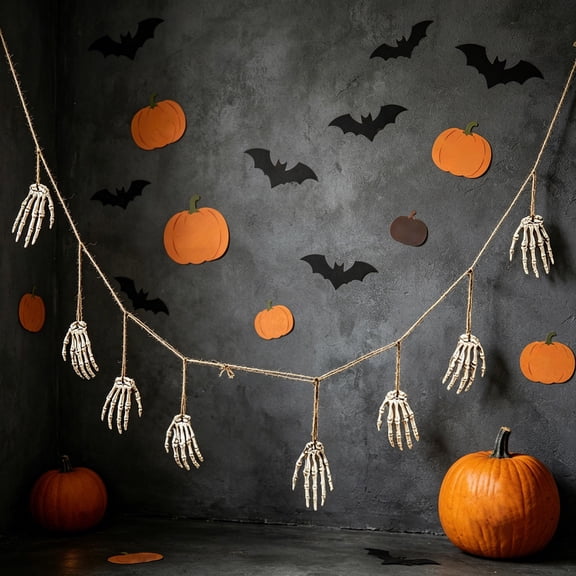Dademeo Halloween Horror Hanging String Decor, Scary Ghost Hands Ornament, Spooky Pendant for Indoor Outdoor Party Escape Room Wall Window