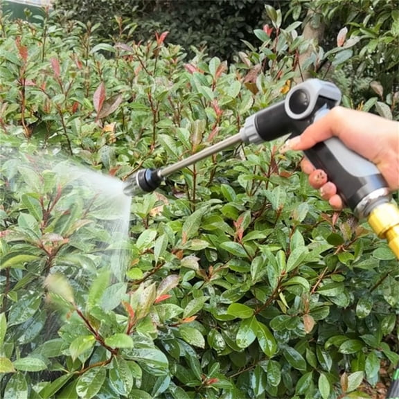 Dademeo High Pressure Car Wash Spray Gun with Foam Bottle and Metal Connectors Long Handle Nozzle for Auto Garden Cleaning