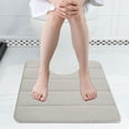 thumbnail image 1 of Dademeo Reduced Price Non Slip Bath Rugs Small Memory Foam Toilet Bath Mat U-Shaped,Soft Non-Slip,Thick,Machine Wash for Bathroom Commode Contour Rug,Beige, 1 of 7