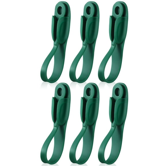 Dadiaei 6 Pack Reusable Silicone Garland Hangers for Mantel Stair Railing Decoration No Damage Adhesive Hooks Christmas Wreath Stocking Holder Holiday Decor