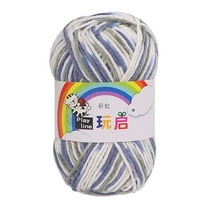 Dadiaei 100% Cotton Yarn for Crocheting & Knitting - 50G Soft Light Worsted Weight Baby Yarn (100m) - Free Patterns Included - Pearl White