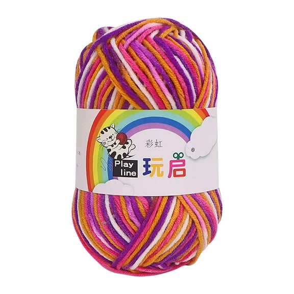 Dadiaei 100% Cotton Yarn for Crocheting & Knitting - 50G Soft Light Worsted Weight Baby Yarn (100m) - Free Patterns Included - Pearl White