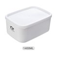thumbnail image 1 of Dadiaei Bacon Keeper, Airtight Deli Meat Saver Container for Fridge, Cold Cuts Cheese Storage Box, Plastic Food Refrigerator Container with Lids, Shallow Low Christmas Cookie Holder, 1 of 4