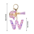 thumbnail image 1 of Dadiaei Cute Pink Key Chains for Women Girls, Initial Letter Keychains with Tassel, Charms for Key Purse Handbags Backpacks, 1 of 4
