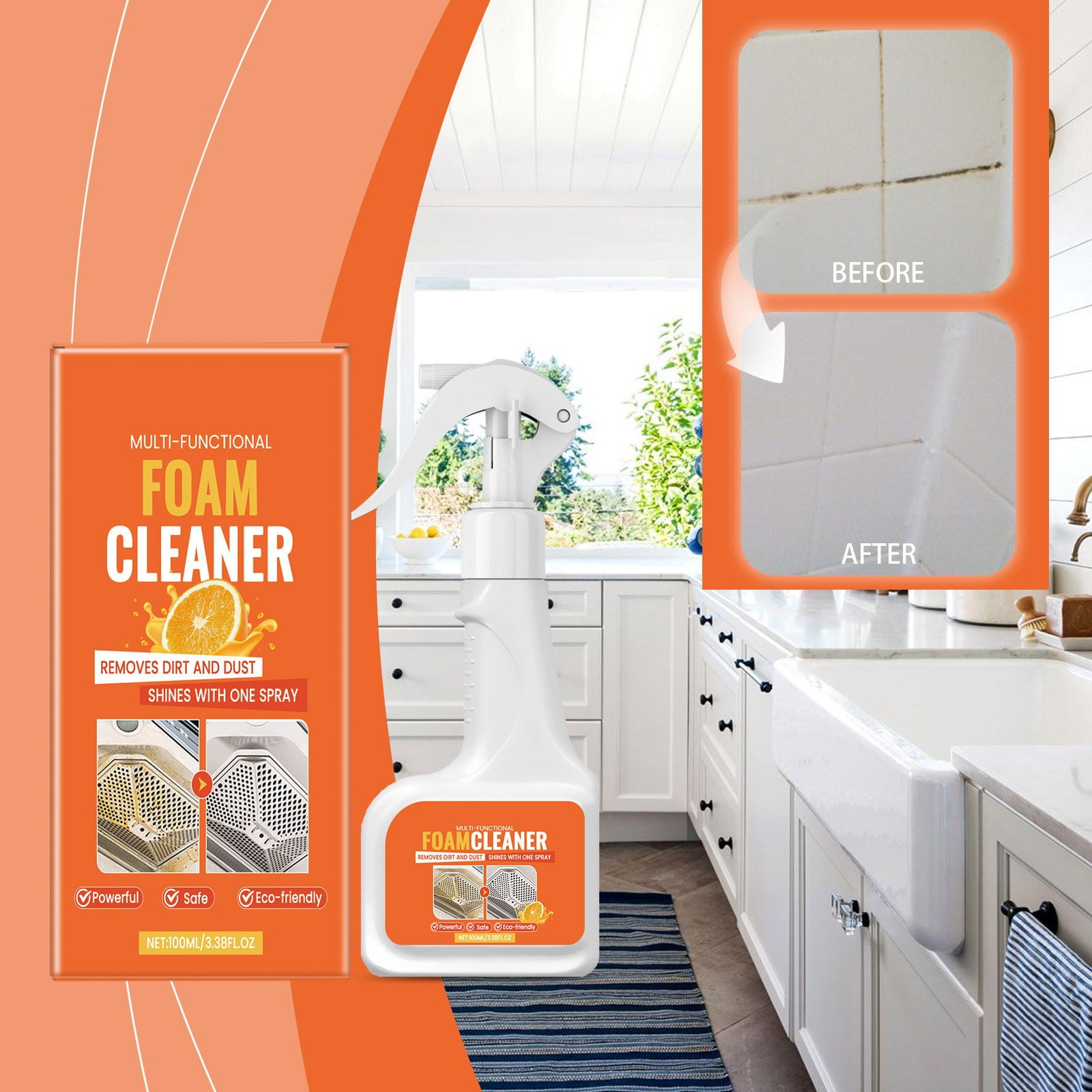 Dadiaei Clearance Foam Cleaner, Oil Stain Remover, Household Cleaner ...