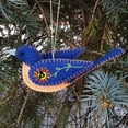 thumbnail image 1 of Dadiaei Mockingbird Felt Bird Garden Ornament, Embroidered Christmas Decoration for Holiday Tree, Garland, Wreath, Tablescape, Festive Home Decor, 1 of 3