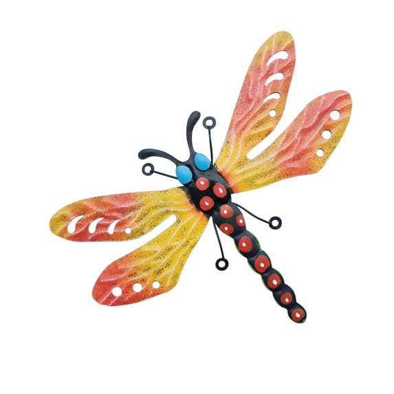 Dadiaei Outdoor Dragonfly Wall Art Sculpture - Elegant Metal Garden Decor for Indoor, Outdoor, Patio, Fence, or Yard - Large Hanging Dragonfly Wall Sculpture for Unique Home & Garden Décor