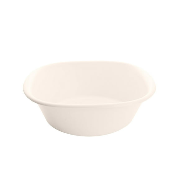 Dadiaei Round Plastic Wash Basin, 5 Quart Small Basin Tub Stackable Camping Basin for Washing Face, Fruit, Dishes, Bottles, Home Kitchen Sink