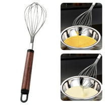 Dadiaei Stainless Steel Whisk with Wooden Handle, Durable Kitchen Utensils for Baking & Cooking, Heat-Resistant Whisk & Spatula Set, Essential Kitchen Gadgets for Mixing, Whisking & Stirring