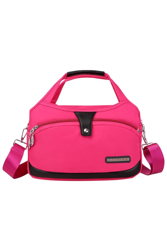 Women Shoulder Handbag Roomy Multiple Pockets Bag Ladies Crossbody Purse Fashion Tote Top Handle Satchel, Nylon Crossbody Bag with Anti theft Pocket, Travel Purses and Handbag