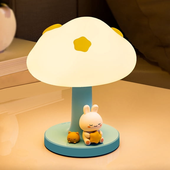 Dadiaei Cloud Touch Night Light, 1200mAh Rechargeable with Soft Glow & Delayed Off, Cute for Bedroom Stress Relief Companion