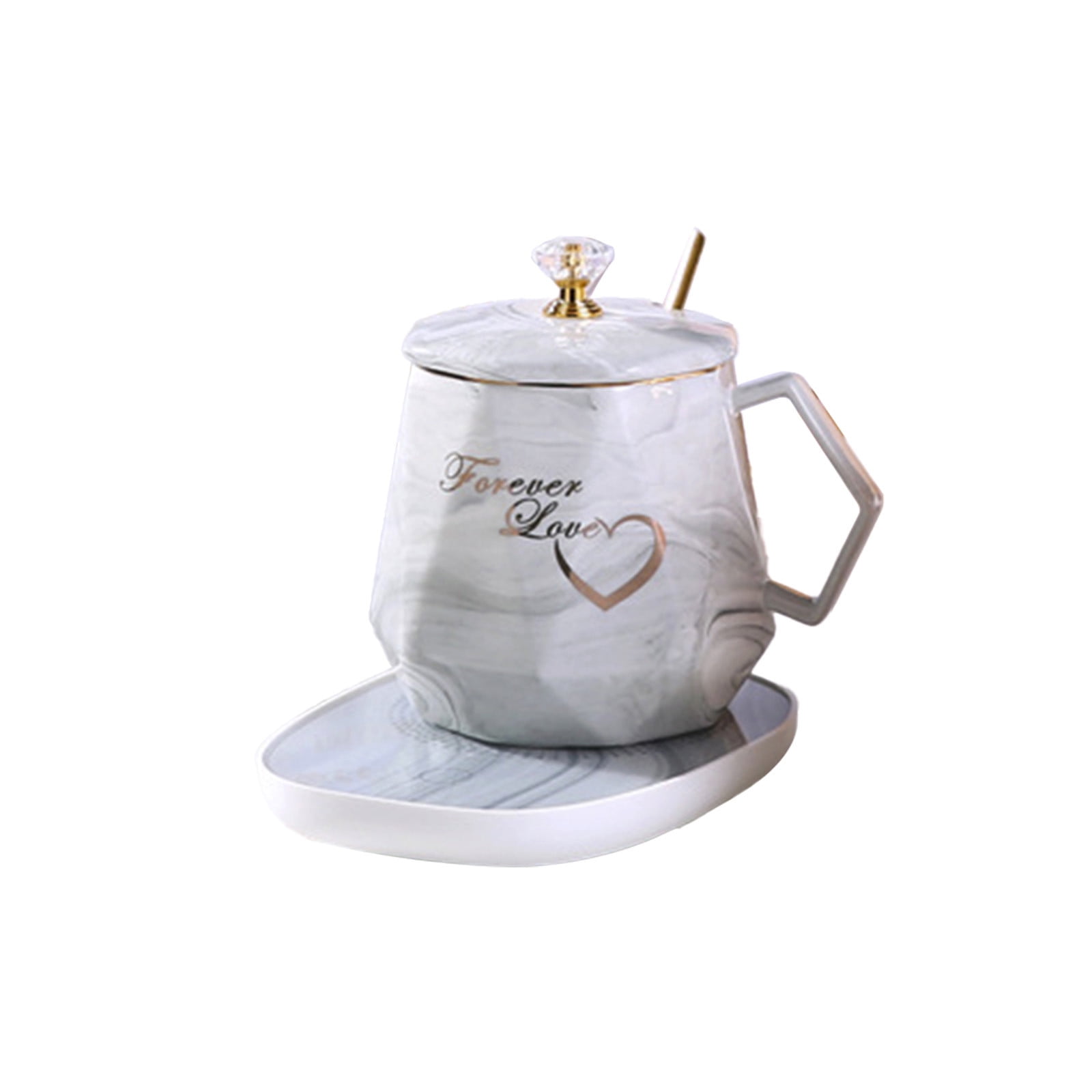 Dadiaei Coffee Mug Warmer Set Desktop Electric Beverage Heater for Tea ...