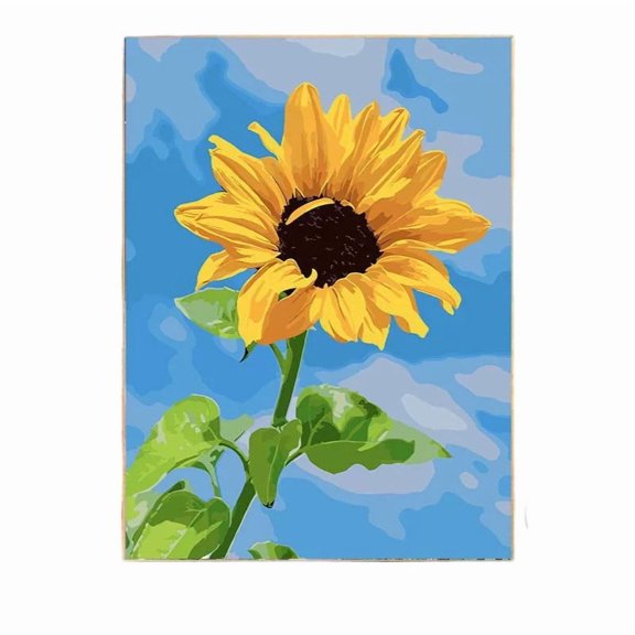 Dadiaei DIY Digital Oil Painting Filled with Flowers Roses Daisies Coloring Coloring Hand Painting Coloring Oil Painting Healing 10ml Realistic Artificial Flowers for Home Decor All Season, E