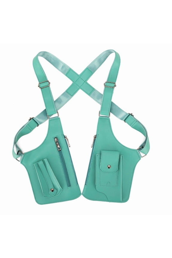 Double Shoulder Bag Anti Theft Wallet Hidden Security Underarm Strap Leather Travel Safe Concealed Storage for Commuting and Outdoor Events