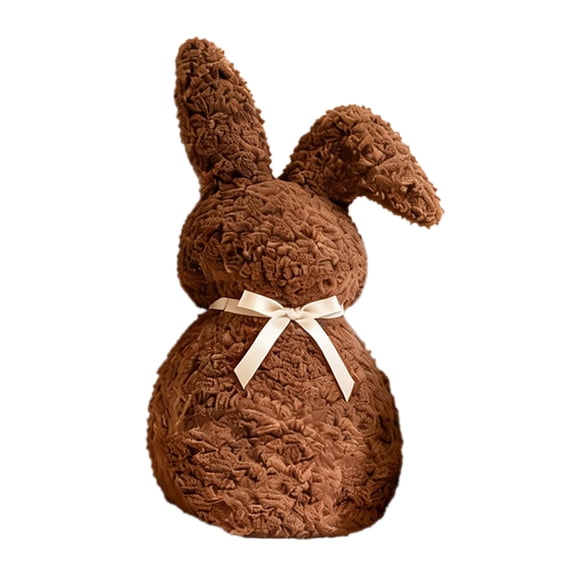 Dadiaei Easter Cute Bunny Toy Pillow Super Soft Comfortable Heating Pillow On Sofa Bed Easter Garden Decorations Outdoor Easter Basket Stuffers, Brown