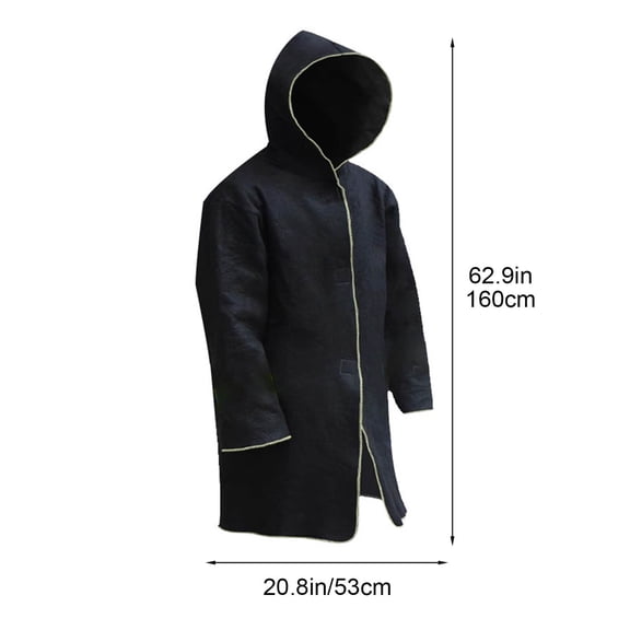 Dadiaei Fireproof Cloak, Emergency Fire Escape Cloak, Large Fireproof Fiber Cape for Adults & Kids, Fire Blanket for Home, Office, Camping, Head Protection Fire Safety Kit, Durable & Reusable