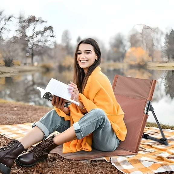 Dadiaei Foldable Pool Chairs Portable Poolside Chairs for Edge of Pool Provides Back Support with Carry Bag Foldable Seat for Poolside Beach Camping Picnic Lawn