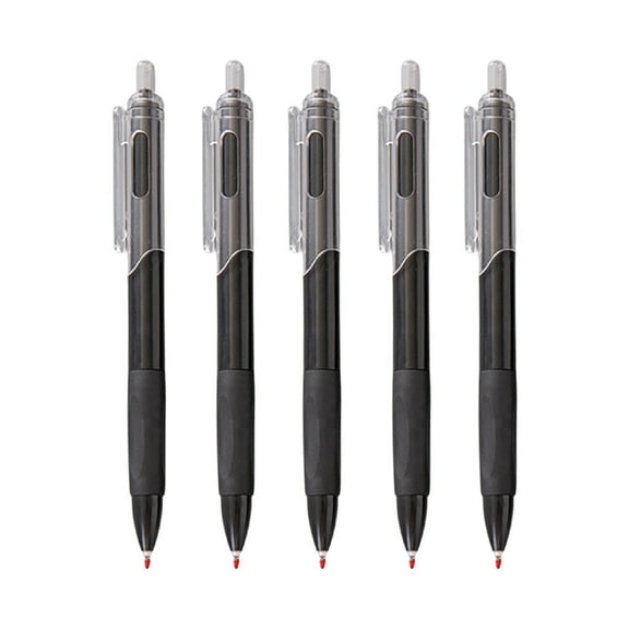 Dadiaei Gel Pens, 5pcs 0.5mm Fine Point Smooth Writing Pens, Quick Dry Black Ink Pens for Journaling and Note Taking, Cute Aesthetic Pens for Office & Home Supplies