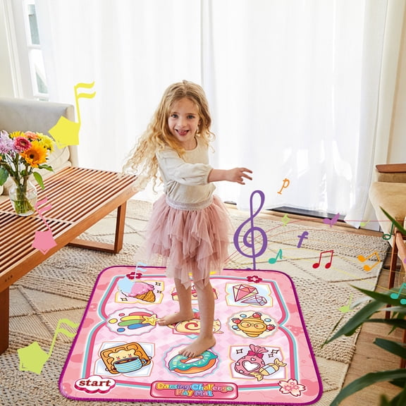 Dadiaei LED Dance Blanket Pedal Game Smart Interactive Music Floor Mat Activity Toy