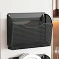 thumbnail image 1 of Dadiaei Magnetic Refrigerator Organizer Shelf for Plastic Wrap and Spice Jars No Drill Installation Strong Hold Mesh Rack for Kitchen Cabinet Side Storage Space Saver, 1 of 6