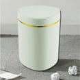 thumbnail image 1 of Dadiaei Mini Desk Trash Can with Lid, 0.5 Gallon Small Waste Basket with Press-Top, Compact Tabletop Garbage Bin for Office, Kitchen, Bathroom, 5 x 5 x 6.3 Inches, Durable Plastic, Space-Saving Design, 1 of 6