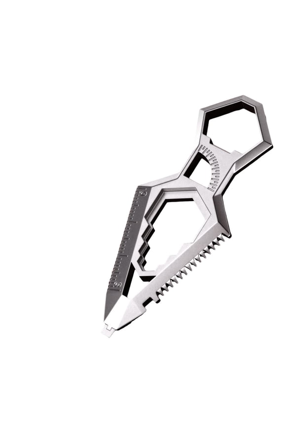 Multi Tool Pocket Knife with Bottle Opener Screwdriver Wrench Sander Cord Cutter for Camping Hiking EDC Keychain