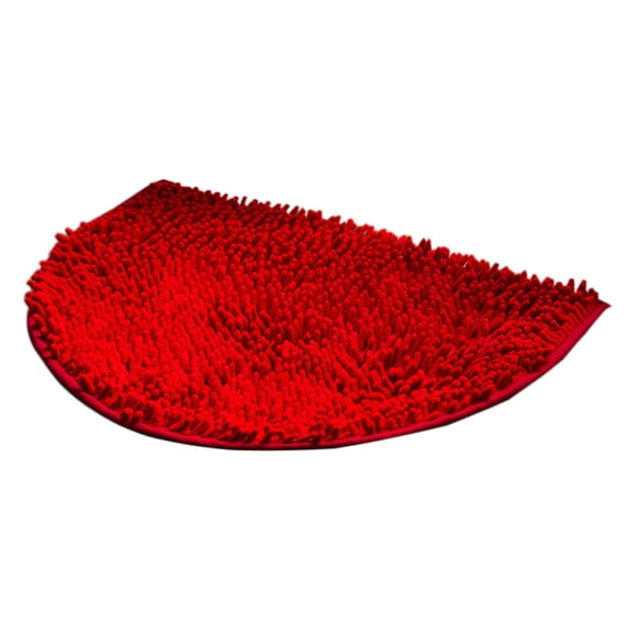 Dadiaei Non-Slip Half Moon Chenille Microfiber Doormat,Water-Absorbent Bath Mat Rug for Indoor Use,Perfect for Front Entrance,Bedroom,Bathroom,and Living Room,Soft and Durable Design for Home Decor