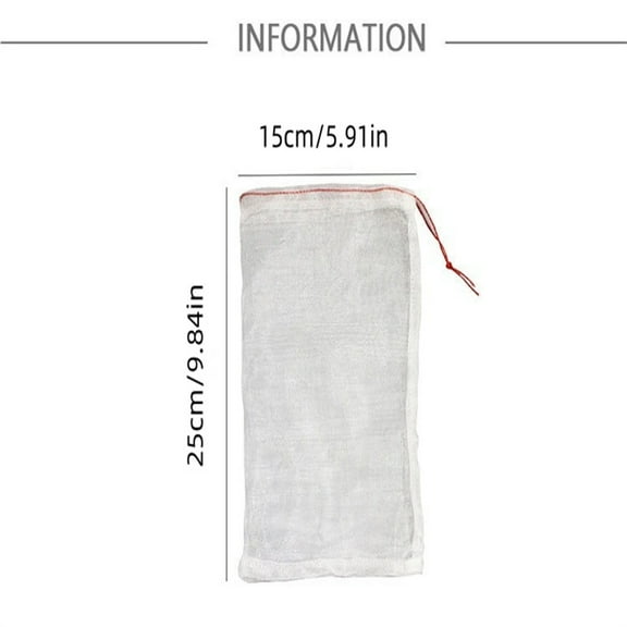 Dadiaei Nylon Insect Proof Mesh Bag Garden Plant Protection Drawstring Closure Pest Bird Control Reusable Netting for Fruits Vegetables Outdoor Indoor Gardening Supplies