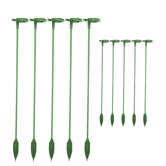Dadiaei Plant Support Stakes with Support Ring Cage Garden Flower Support Rods for Indoor Outdoor Plants Rose Orchid Peony Sturdy Fiberglass Stakes
