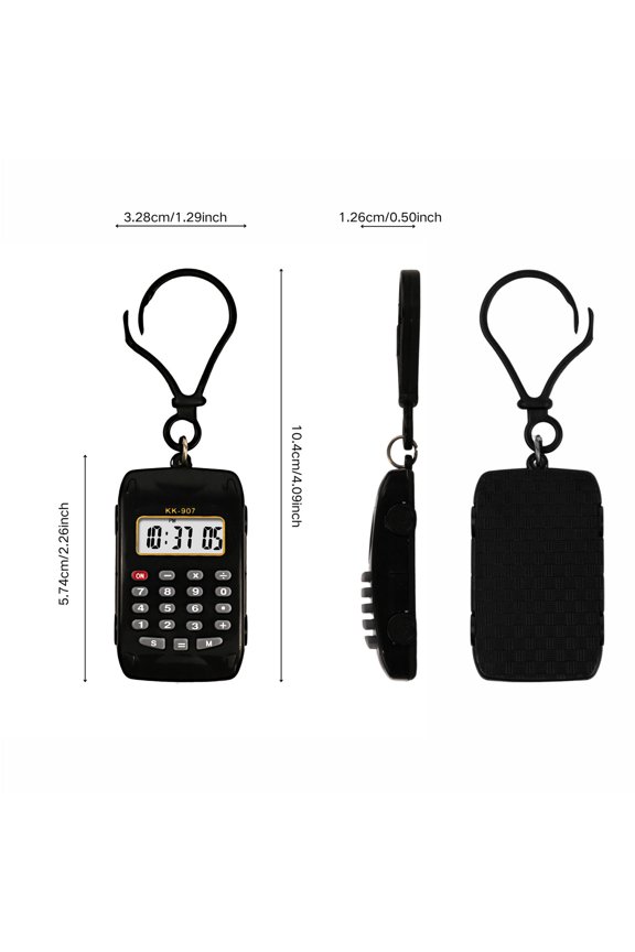Pocket Calculator Key Ring Tiny Small Portable Mini Electronic Calculator with Large 8-Digit LCD Display,for Home s Basic Calculators Office Accessories