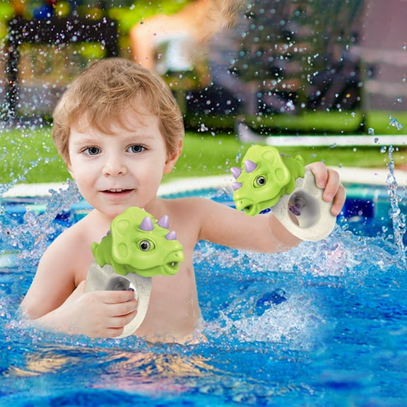 Dadiaei Pressurized Water Spray Dinosaur Toy Mini Outdoor Summer Beach Splash Play Activity