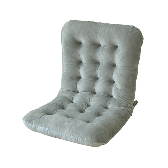 Dadiaei Seat Back Cushion Set Thickened for Dining Office Chair Sofa Floor Pillow Tie Straps Included Linen Feel