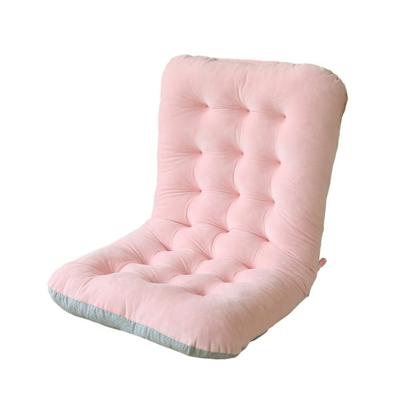 Dadiaei Seat Back Cushion Set Thickened for Dining Office Chair Sofa Floor Pillow Tie Straps Included Linen Feel