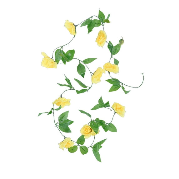 Dadiaei Simulated Rose Vine 78.7 Inch Plastic Wall Hanging for Wedding Valentines Day Decor 9 Heads Rattan Garland Pink Red Purple