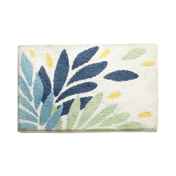 Dadiaei Soft Absorbent Bathroom Rug Non Slip Backing Quick Dry Bath Mat for Shower Kitchen Entryway Decor 24x16 Inches Plush Floor Mat Home Essentials