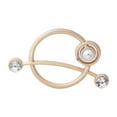 thumbnail image 1 of Dadiaei Stylish Rhinestone Alloy Scarf Ring Buckle Clips for Women - Circle Shirt Clips, Scarf Shawl Ring Corner Knotted Button, Waist Round Buckle Clasp for Stylish Slides & Clothing Accessories, 1 of 7