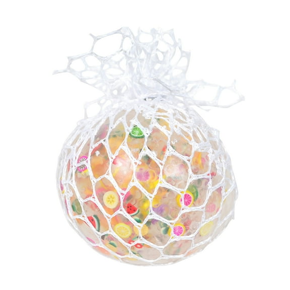 Dadiaei TPR Fruit Stress Ball Set Squeezable Breathable Flexible Tactile Sensory Anxiety Relief Fidget