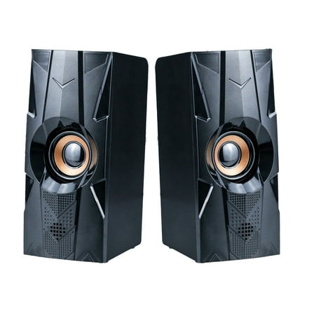 Dadiaei USB Wired Speaker System – Zero Delay Surround Sound, Plug & Play Computer Speakers, 6.93 In Compact Design for PC/Desktop, Crystal Clear Audio for Gaming & Movies