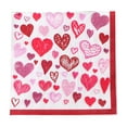 thumbnail image 1 of Dadiaei Valentine’s Day Heart Paper Napkins Red Pink Disposable Lunch Napkins Romantic Guest Towels Guest Napkins for Home Dinner Kitchen Valentine Anniversary Party Supplies Decorations, 1 of 6
