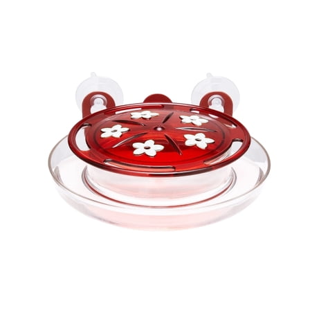 Dadiaei Window Hummingbird Feeder with Suction Cups Metal Frame Design for Outdoor Bird Watching and Easy Installation
