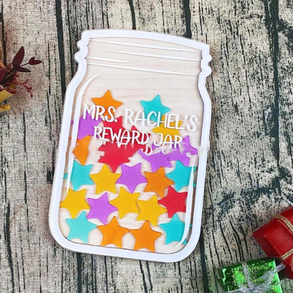 Dadiy Reward Jar Classroom, Personalized Star Reward Jars,