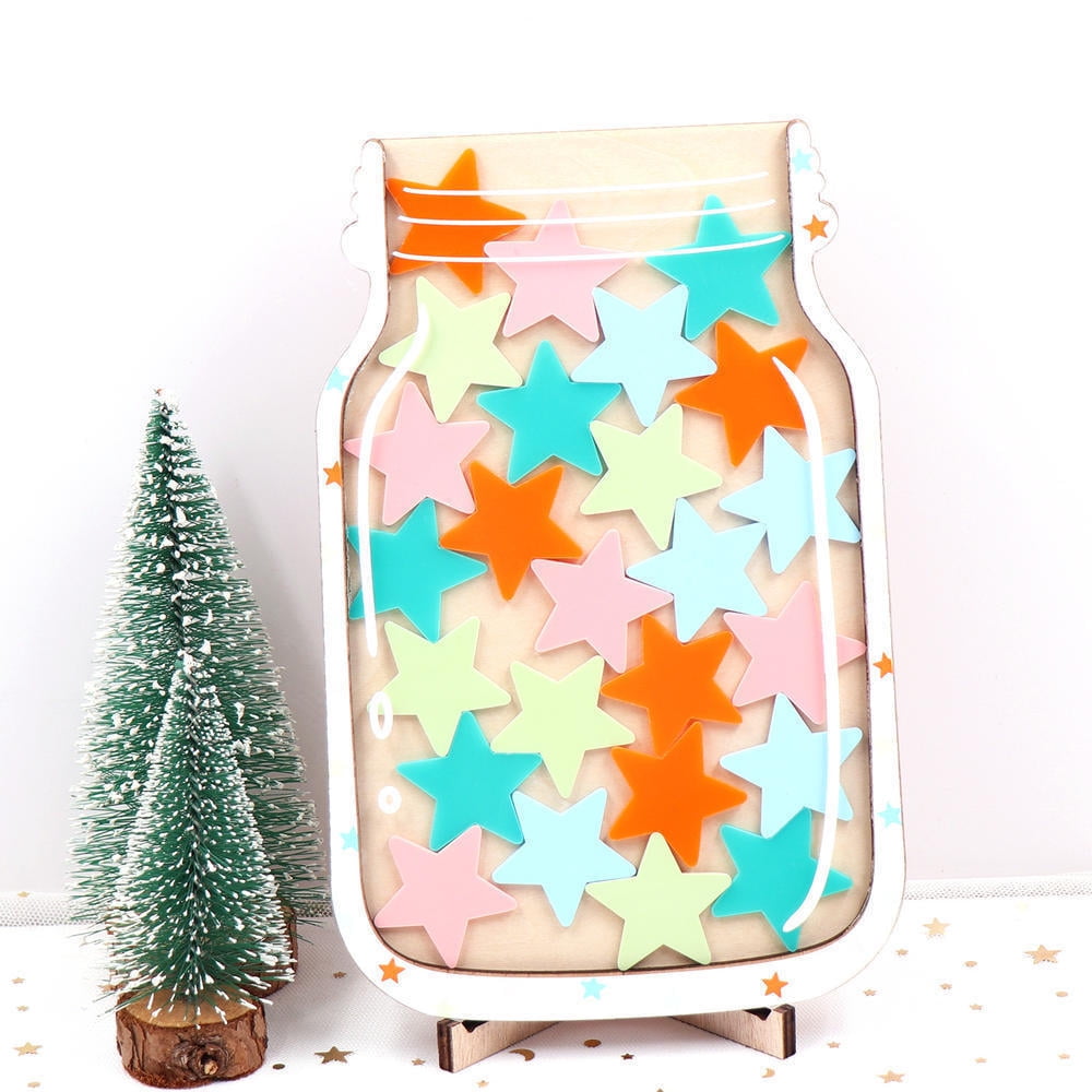 Dadiy Reward Jar Classroom, Personalized Star Reward Jars,