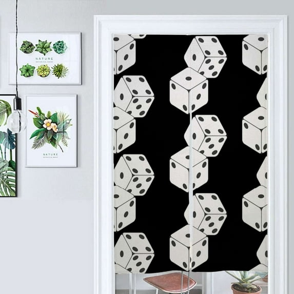 Dados Lanzados Door Curtain Nordic Living Room DoorCurtain Porch Partition Curtain Kitchen Rative Half Curtain