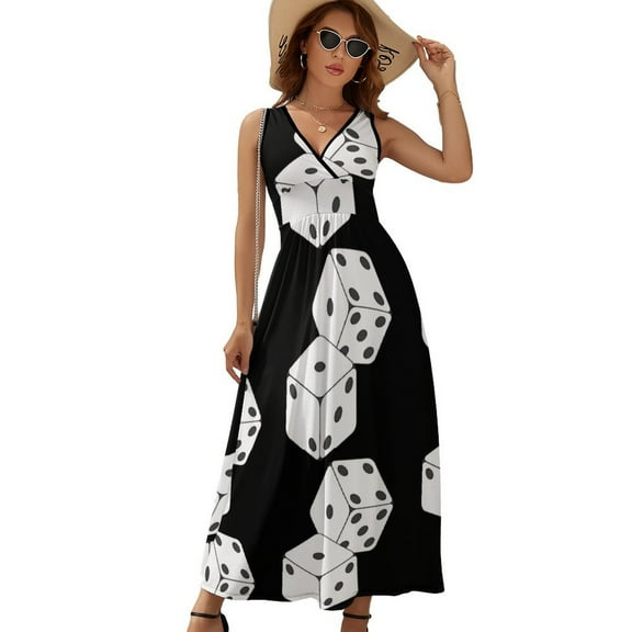 Dados Lanzados Dress Fashion Boho Beach Long Dresses Female Party Printed Maxi Dress