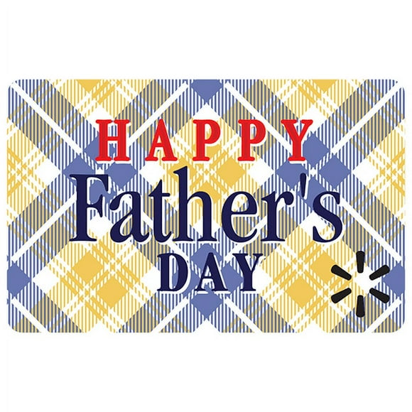 Dads Cool Plaid Walmart Gift Card