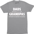 thumbnail image 1 of Dads Know Alot Grandpas Know Everything Slogan Holiday Fathers Day Men's T-Shirt, 1 of 4