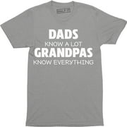 Dads Know Alot Grandpas Know Everything Slogan Holiday Fathers Day Men's T-Shirt