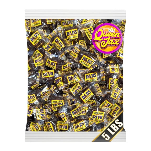 Dads Root Beer Barrels Hard Candy - 5 LB - Root Beer Candy - Old Fashioned Candy - Vintage Candy - Rootbeer - Nostalgic Candy - Rootbeer Barrels Hard Candy, Old Fashion Candy - by Queen Jax