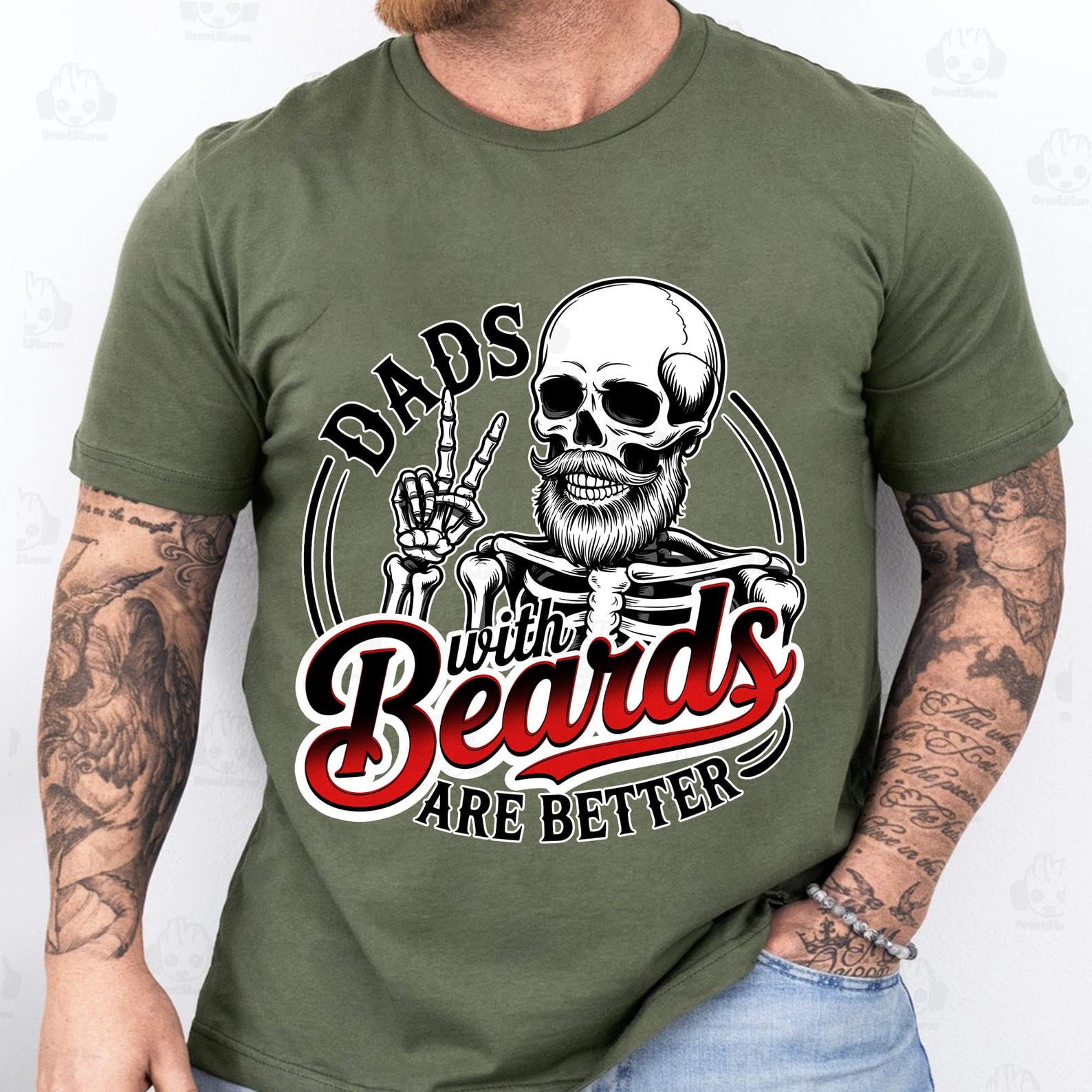 Dads With Beards Are Better Shirt, Funny Dad Shirt, Cool Dad Shirt, Dad ...