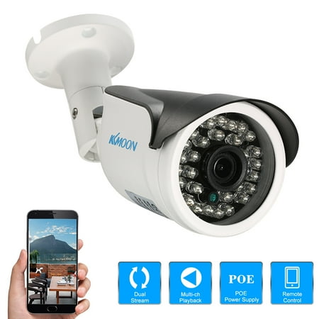 Dadypet 3mp POE IP Camera, Waterproof Infrared Night Vision, P2P Android/iOS APP, Motion Detection, camera